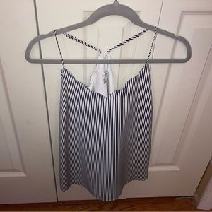 Jcrew striped scallop cami